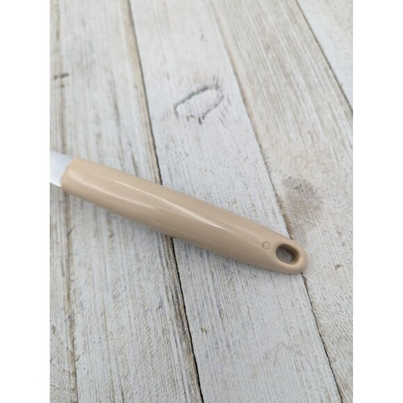 Vintage FLINT Arrowhead Stainless Steel Soup Ladle Spoon 9 1/2" Wheat handle #2 - Picture 7 of 8